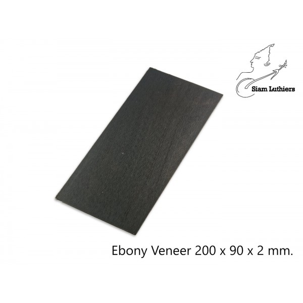 Ebony Veneer 200 x 90 x 2 mm.